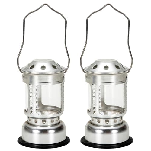 HUIOP Portable Candle Lantern Night Fishing ing Outdoor Camping Aluminium Alloy Candle Lamp,Lantern for Candle