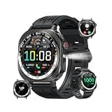 uaue Smartwatch for Men/Women, Sleep/Heart Rate Monitor, Waterproof Fitness Tracker for Android.