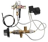 PAHQER Space Heater Universal Replacement Parts Propane Fire Pit Heater Pilot Burner Assembly Parts Valve Kit, Connecting Tubes,Tilt Switch and Safety Device Ignition Component Pilot Kit