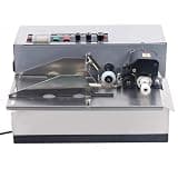 Qiokoith 180W Automatic Date Coding Machine, Ink Wheel Coding Machine, Solid Dry Ink Batch Number Coding Machine, Production Date Coding Machine