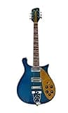 12-String Solid Body Electric Guitars, Blue Burst Guitar with Triangle Inlays & Pickups, Guitarra Electrica for Classic Rock, 39 Inch