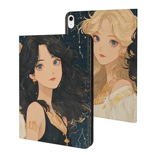 Gemini Constellation Flip Case Compatible with iPad Pro Air Mini 2021 2020 2019 9th 8th 7th Generation Holder