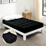 Full Mattress Topper, Quilted Checkered Rollable Design, Easy to Store,Suitable for RVs, Tatami, Picnic Mats, Large Mattress Topper, AndColors