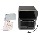 Pssopp Electric Food Fryer, 15L Large Capacity Air Fryer Touchscreen Oilless Cooker with Visible Window for French Fries Chicken Wings Grilling