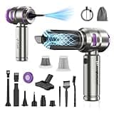 VCAN ACTIVE Car Vacuum Portable Cordless 18000PA High Power Mini Vacuum Cleaner Hand Vacuum Cordless Rechargeable, with with Brushless Motor for Car Detailing Keyboard Cleaner Home Cleaning(Purple)