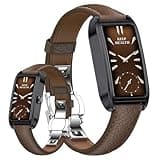 Yihou Fitness Trackers Fitness Watch Smart Watch for Women Dainty with Sleep Heart Rate Monitor Female Health Multiple Sport Modes for Android iOS Black Brown