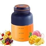 180w Portable Wireless Juicer Cup with 38-Blades, Mini Fast Portable Fresh Juice, USB Rechargeable Personal Blender for Smoothies, Protein Shakes, Fruit Juice & Travel (1300ml)