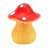 Locadence Mushroom Key Hider, Decorative Weatherproof Resin Hidden Key Box, Garden Statue with Secret Compartment for Outdoor Yard Patio Porch