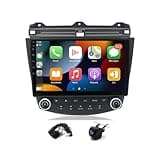 Alikali 9in Car Stereo for Honda Accord(2003-2007), with GPS Navigation WiFi Bluetooth, with Carplay and Android Auto Radio Receiver, Android 13, 4G+64G