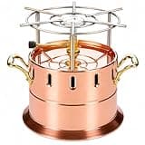 Bembo Copper Gas Flambé Burner – Made in Italy, Handmade Tabletop Rechaud for Tableside Cooking and Restaurant Service (Import Duty Included, No Additional Charges)