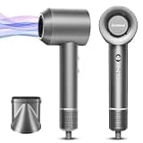 Oushome Professional Hair Dryer for Fast Drying with 150,000 RPM High-Speed Brushless Motor, 500 Million Negative Ionic, Lightweight and Low Noise, Ideal for Home, Travel, and Salon Use