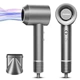 Oushome Professional Hair Dryer for Fast Drying with 150,000 RPM High-Speed Brushless Motor, 500 Million Negative Ionic, Lightweight and Low Noise, Ideal for Home, Travel, and Salon Use