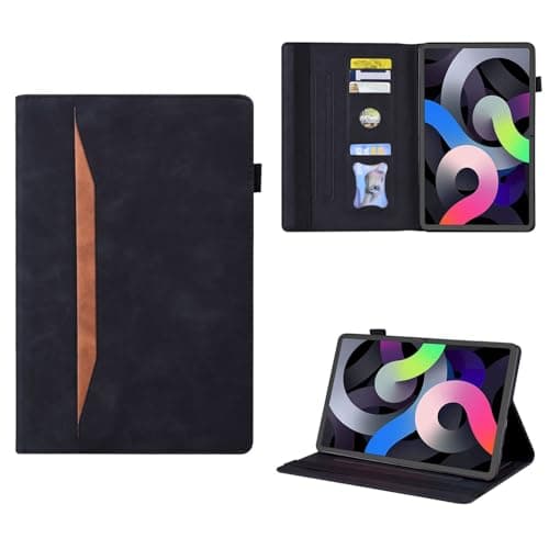 MIGOTODA PU Leather PC Material Hard Case for iPad 6/5 9.7-inch (6th Generation, 2018) (5th Generation, 2017) - Model US-J5-P2-N006 (Black)