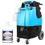 Mytee LTD3 Speedster Heated Carpet Extractor with Auto-Fill, 500 PSI Adjustable Pump & Dual Vacuum System + BULK Carpet Extractor Cleaner (Makes 128 Gallons) – Professional Carpet Cleaning Bundle