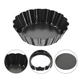 8 Pcs Steel Mini Egg Tart Tray, Removable Bottom Baking Pan For Mold Pudding Chocolate Dessert Small Kitchen