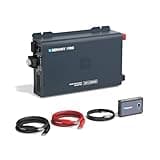 Renogy Pro 2000W Pure Sine Wave Inverter 12V to 120V, 92% High-Efficiency Low Idle Power Inverter with Bluetooth, GFCI AC Outlet, Remote Control & 45° Terminals for RV, Solar, Off-Grid, Cabin