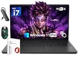 Seibosfy Dell 15.6'' FHD Touchscreen Laptop, Intel Ultra 7 255U(24 Tops), 16 GB DDR5 1 TB SSD, 220 nits Anti-Glare Display, Backlit KYB, Webcam, WiFi 6, Windows 11 Pro, Mouse, Hub, Lifetime Office