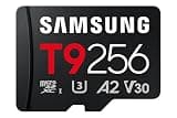Samsung microSDXC T9 256GB, Up to 200 MB/s, UHS-I U3 4K A2 V30 microSD for Avid Gamers & Professional Creators MB-MH256T with Adapter