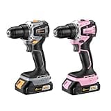 Aowei Power Cordless Drill/Driver, Electric Screwdriver - with 2.0Ah Batteryand Charger,Keyless 3/8” Chase Drill with LED Light