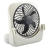 Treva 5-inch Pet Crate Fan for Cooling Dogs and Other Pets. 2 Cooling Speeds, Battery Powered