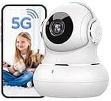 litokam 5MP Indoor Security Camera, 5G/2.4G WiFi Home Security Cameras with Phone App, Pet Cam for Baby Monitor with AI Motion Detection & 2-Way Audio, Night Vision, Compatible with NVR/Alexa