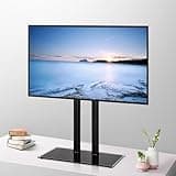 iumLeap Monitor Arms Universal TV Stand, Desktop TV Stand, Base, Adjustable Height of TV Legs, Suitable for 32-70 Inch TVs with Thickened Tempered Glass Base