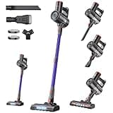 RoneAir Cordless Vacuum Cleaner,40Kpa 45Min Vacuum Cleaners for Home,Self-Standing,Stick Vacuum with Wall Mount Storage,Anti-Tangle &,6 in 1 Lightweight Vacuum for Hard Floors Carpet Pet Hair - Purple