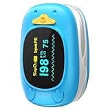 Healthtree JKS50A fingertip Pulse Oximeter with Small Finger Clip, SpO2 Blood Oxygen Monitor with OLED Display, Heart Rate Monitor, Portable O2 Saturation Tracker for Family Daily Health Monitoring