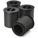 FMDZFL 4 Pack 130i Replacement Filter Compatible with PuroAir 130i Air Purifier, 3-in-1 True HEPA High-Efficiency Activated Carbon Filter