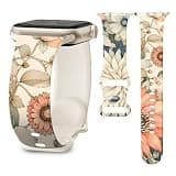 Sport Watch Band Compatible with Apple Watch 38mm 40mm 41mm 42mm, Adjustable Soft Replacement Strap for iWatch Series 11 10 9 8 7 6 5 4 3 2 SE Ultra/Ultra 2, Women (Pastel Floral)