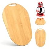 Mixer Sliding Mat for Kitchenaid Mixer, Appliance Slider Compatible with Kitchen Aid 4.5-8 Qt Tilt-Head Stand Mixers,Bamboo Slider Mat Kitchen Aid Mixers Accessory for Baking & Cooking