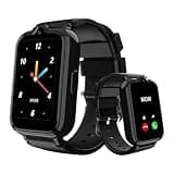 Spodus 4G Kids Smart Watch Boys with GPS Tracker & Phone Video Calling, HD Touch Screen Voice Chat SOS Pedometer Camera Alarm Calculator Waterproof Smart Watch for Kids Age 5-12