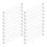 TOYANDONA 20pcs Thermometer Holder Storage Tubes for Thermometer Accessories, Large 15x150mm Plastic Protective Carry Cases, Storage Tubes for Home and Travel Organization