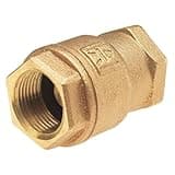 Milwaukee Valve Check Valve, 1 1/2 in, Single, Inline Spring, Bronze, FNPT x FNPT - UP548T 1 1/2