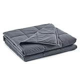 TONGDADA California King Size Weighted Blanket | 90''x108'',40lbs | Perfect for Couples,Designed for Heavy Weight Enthusiasts | Premium Cotton Material with Glass Beads | Dark Grey
