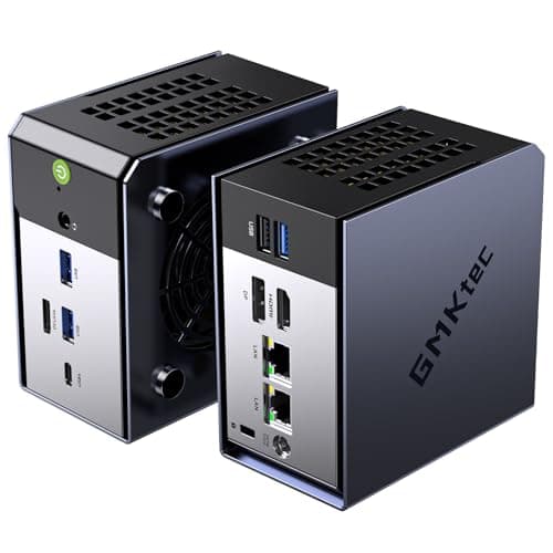 GMKtec Mini PC Gaming, AMD Ryzen 7 7735HS (Beats 7730U) 32GB LPDDR5+1TB SSD Desktop Computer, Dual NIC LAN 2.5G, Oculink, USB4, WiFi6E BT5.2 K16