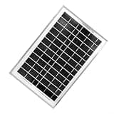Hosrivae Monocrystalline Solar Panel 12V for RV Boat Camping, 6W 8W 15W Photovoltaic Module, Efficient Light Energy Charger for Fans and Small Appliances(8w)