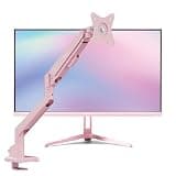 Pixio PX246 Wave Pink 24 inch 120Hz Refresh Rate FHD 1080p Resolution IPS Panel 4ms GTG Response Time Gaming Monitor and PS1S Wave Pink Single Monitor Arm