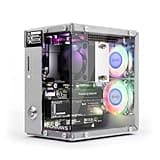 Pironman 5 NVMe M.2 SSD PCIe 2.0/3.0 Mini PC Case for Raspberry Pi 5 Hailo-8L, AI Agent OpenClaw, Tower Cooler+Dual RGB Fans, 0.96'' OLED Module, Safe Shutdown, Standard HDMI, RGB Effect