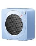 Gaiatop Mini Space Heater, Lightweight PTC Ceramic Fast Heating 500W Energy Efficient for Indoor Use, Overheating & 45° Tip-Over Protection, Portable Desk Electric Heaters for Office Home Blue