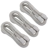 Roscoe Medical Universal CPAP Hose, 6 Feet(3 Pack), Easyflex Lightweight - Flexible CPAP Tubing, Gray, Includes 3 CPAP Hoses, Fits Most CPAP, APAP, BiPAP Brands, 3 Pack