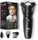 rategist 3-in-1 Electric Razor for Men: IPX7 Waterproof Electric Shavers for Men - One Touch Acceleration, Professional Results at Home - 4D Floating Blades, Travel Grooming Kit, Gift for Fathers