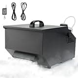 Low Lying Fog Machine, 1500W Dry Ice Fog Machine Fog Chiller Ground Fogger Outdoor and Indoor Remote and Wired Control for Halloween Wedding Party Stage Effect