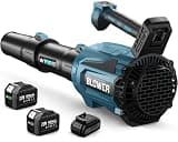 Leaf Blower Cordless(2026 Upgraded), 700CFM | 200MPH | 6-Speed Electric Brushless Leaf Blower with 2x5.0Ah Batteries and Charger, Battery-Powered Snow Blower for Lawn Care, Patio, Deck, Driveway, Snow