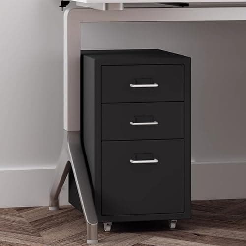 Metal File Storage Cabinet, Vertical Rolling File Cabinet with Multiple Drawers, Large Capacity, Compact Design for Home Office and Study