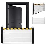 Generic Aluminum Unit Module Flood Protection Barrier Reusable Baffle Flood Barrier for Front Door/Basement Entrance/Backyard Removable Temporary Dams 48.03x23.62in