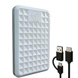 ModusTech Facet 1TB External Hard Drive Portable USB-C/USB 3.1 Plug & Play Ultra- Slim HDD Hard Drive for Backup, Gaming, PC, Mac, Laptop, PS4, Xbox, Smart TV (White)