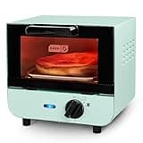 Dash Mini Toaster Oven - Sleek & Stylish - For Creative Homemade Treats - Compact, Space-Saving Design - adjustable temperature dial - Removable Baking Tray - Aqua