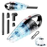 Hand Held Vacuum Cordless Rechargeable - Portable Mini Vacuum Cleaner with Brushless Motor, Clean Dust & Hair Quickly, Lightweight & Low-Noise for Office/Car/Home