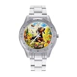 FekiLoot Watches for Men Big Face Stainless Steel Wristwatch Casual Watch